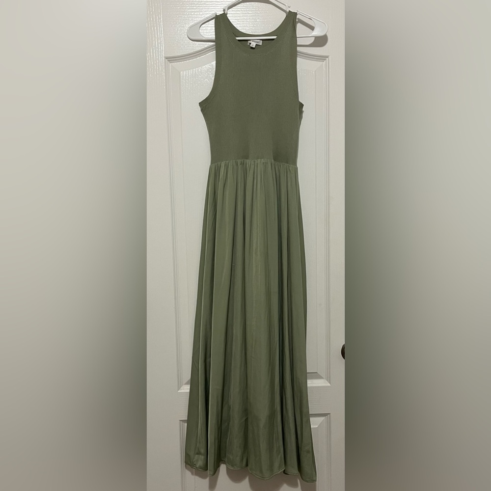 Blu Pepper Olive bridesmaids dress